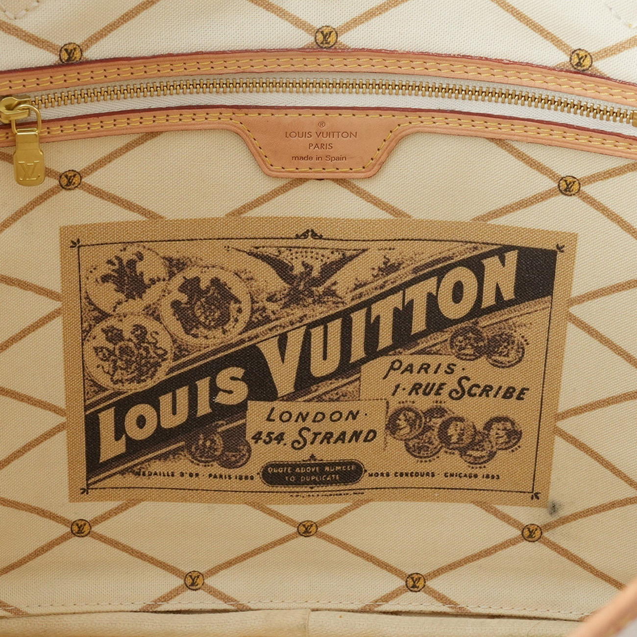 LOUIS VUITTON(USED)루이비통 다미에 아주르 트롱프 뢰유 네버풀 MM